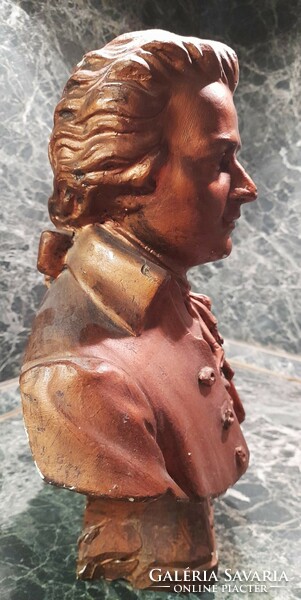 Large size: bronze bronzed plaster bust
