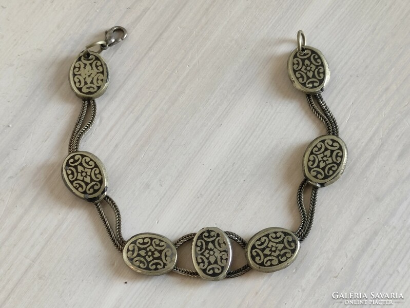 Antique silver plated bracelet