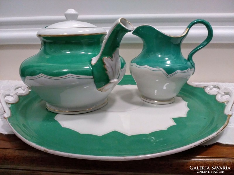 Antique fischer&mieg tea service with giga tray from the 1860s!