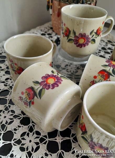 Bavaria virágmintás kávés csészék 6 db