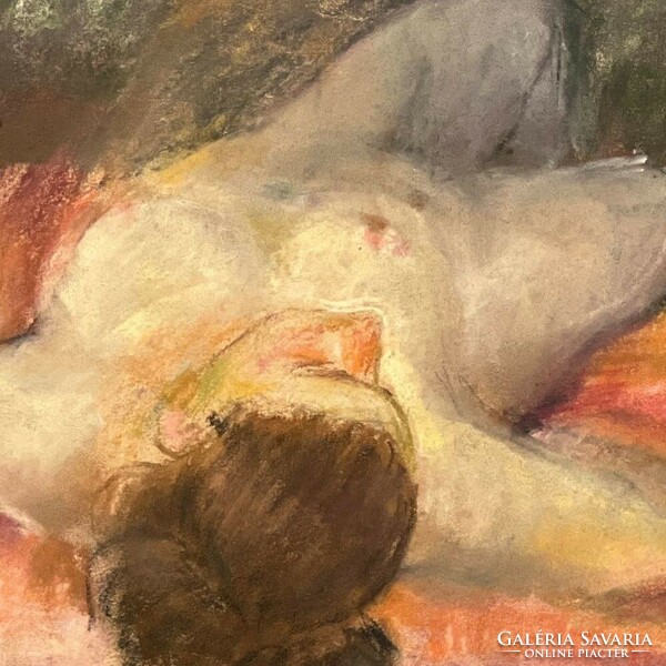 Dénes Diener: reclining female nude f592