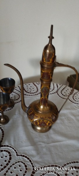 Indian copper tea set