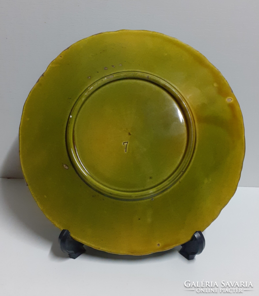 Old marked majolica plate