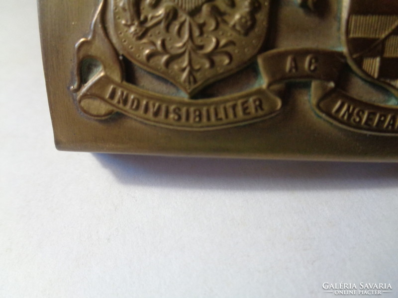 Austro-Hungarian monarchy era belt buckle, made of copper