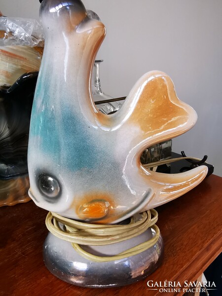 Retro industrial art fish lamp