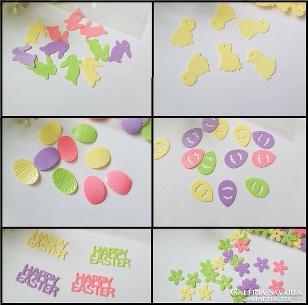 3G colorful, flower-shaped Easter confetti, spring decoration