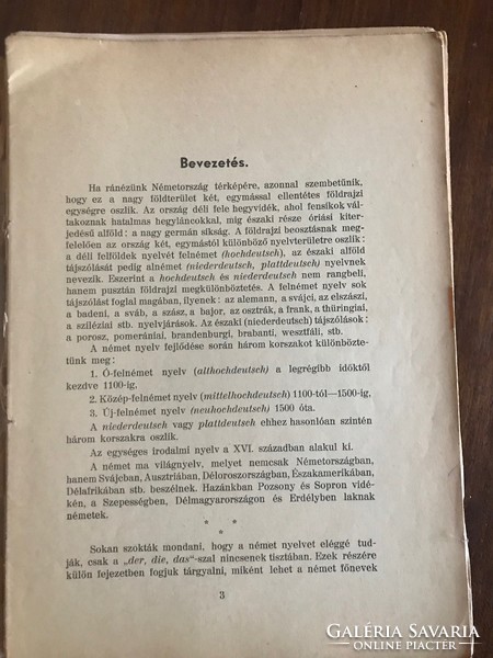 Német Nyelvtan Magántanulásra is alkalmas Írta. Erdős Tivadar Készült: 1937.