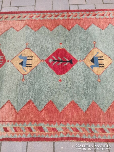 Hand-knotted nomadic gabbeh rug. Negotiable.