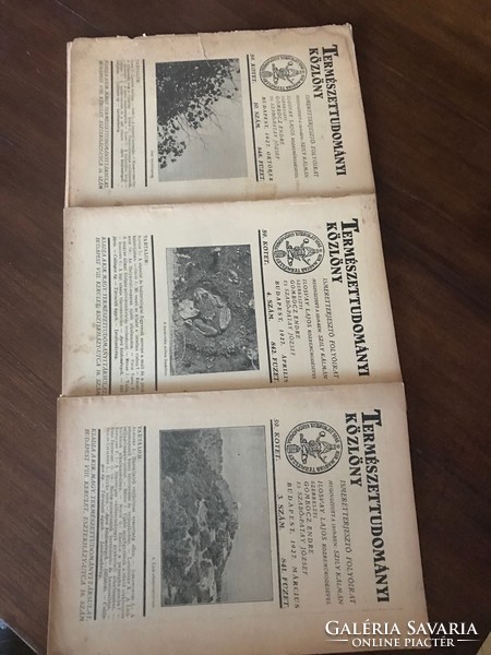 Endre Gombocz and József szabó-patay natural science bulletin informative magazine 1927.