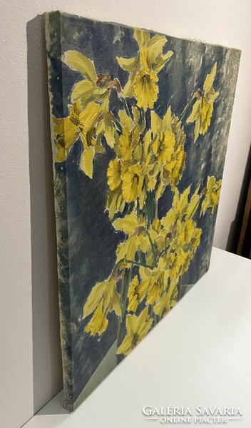 Sándor Lampé (1898-1974) daffodils (oil on canvas) /invoice provided/