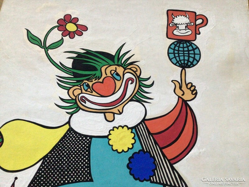 Gábor Éva (grafikus). (1914–2003) TEJNAP eredeti plakátterv 1988-ból 48,5 x 35,5 cm