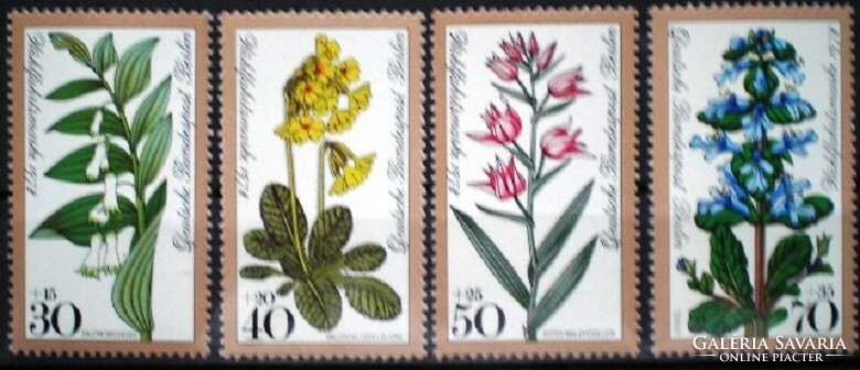 BB573-6 / Németország - Berlin 1978 Népjólét : Vadvirágok bélyegsor postatiszta
