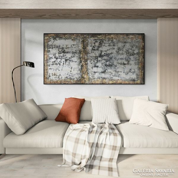 Andrea Elek - MARS - absztrakt festmény - 80x160 cm
