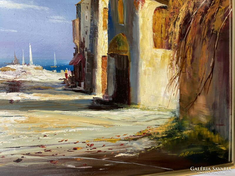 Alim Adilov, road to the sea painting