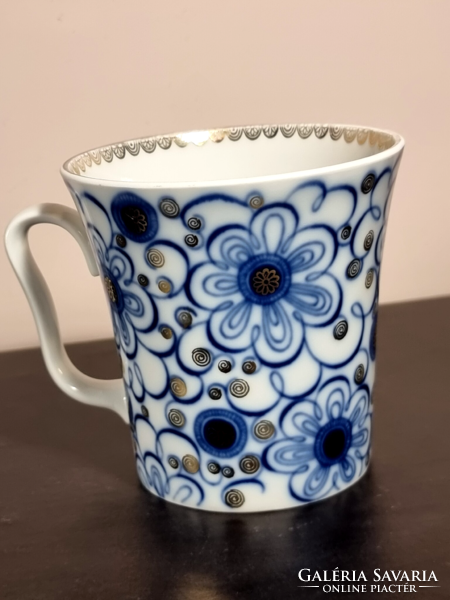 * Russian gold painted mug. Lomonosov imperial porcelain manufactory