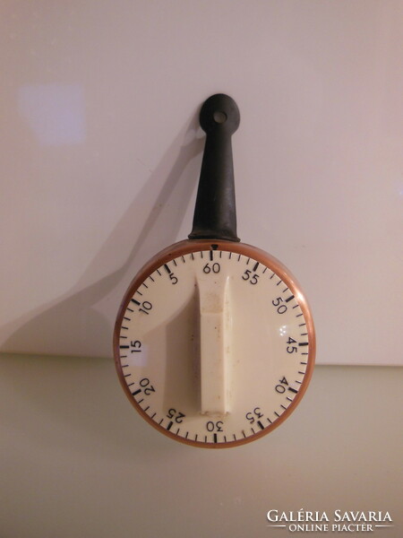 Clock - kitchen - mechanical - copper - 13 x 7 x 3.5 cm - Austrian - flawless