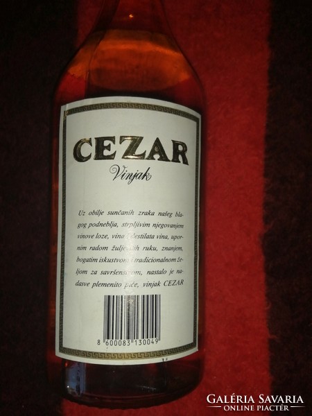 Retro caesar wines. Serbian cognac drink. From the 1980s. Unopened. .