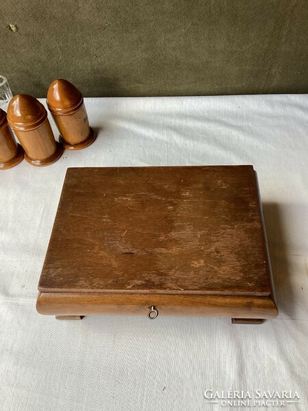 Biedermeier wooden box 24x18x8 cm.