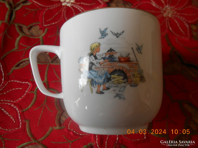 Raven house fairy tale patterned kids mug