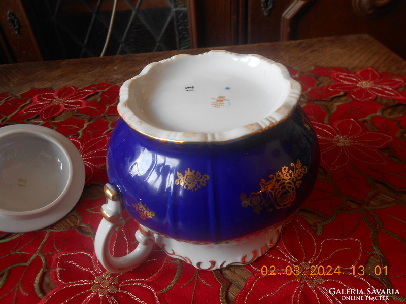 Zsolnay pompadour i sugar bowl, tea