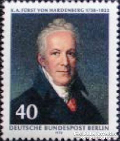 Bb440 / Germany - Berlin 1972 Karl A. F. Von hardenberg stamp postmaster