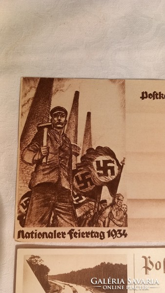 3db német ( náci) postai levelezőlap