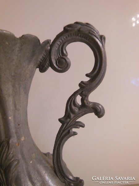 Vase - pewter - 17 x 12 - cm beautiful - antique - English - flawless