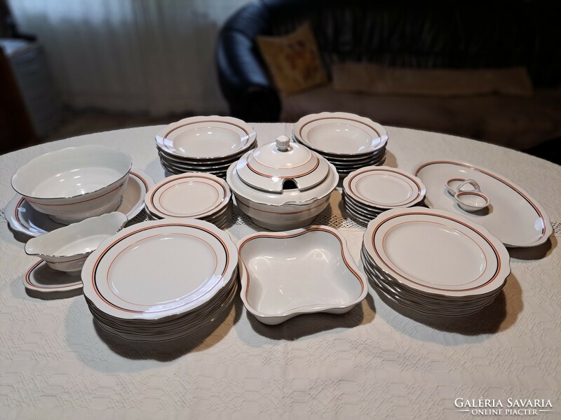 Zsolnay dinner set for 12 people