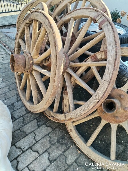 Bullet cart wheels - from the middle of the last century / 8 pcs.