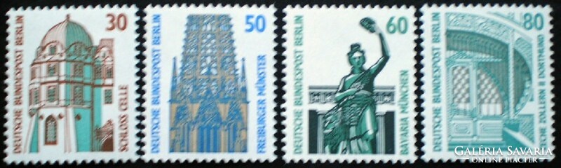 Bb793-6 / Germany - berlin 1987 attractions stamp series postal clear