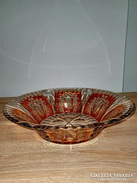 Large lead crystal bowl.