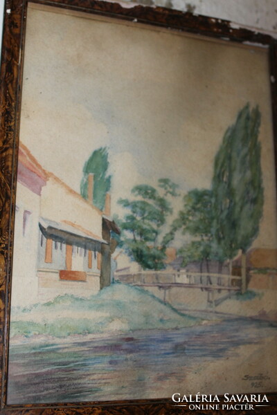Antique signed painting 266