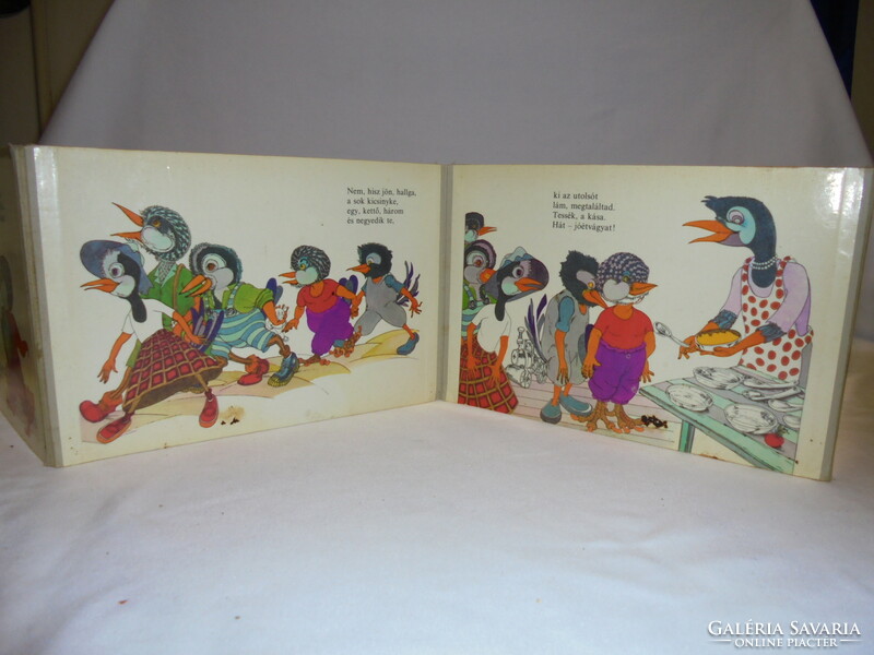 The magpie is cooked - leporello - 1981 - retro hardcover storybook