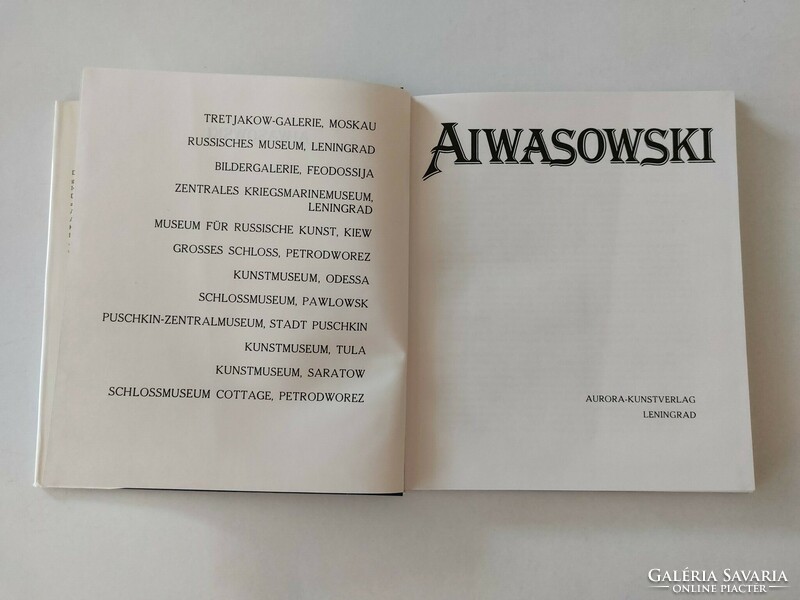 Művészeti album régi könyv Iwan Aiwasowski