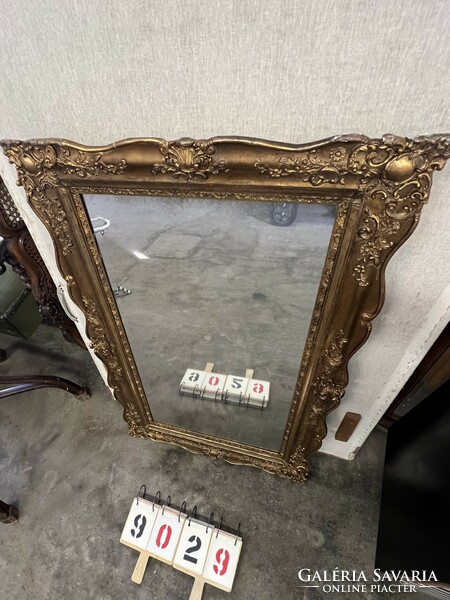 Art Nouveau wooden framed mirror, size 117 x 73 cm. 9029
