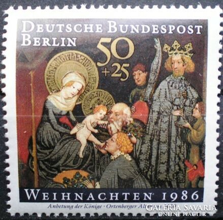 Bb769 / Germany - Berlin 1986 Christmas stamp postmaster