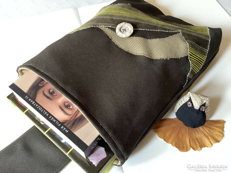 Book case/pouch, e-book, tablet protector/holder and holder for everything, gift bookmark + owl