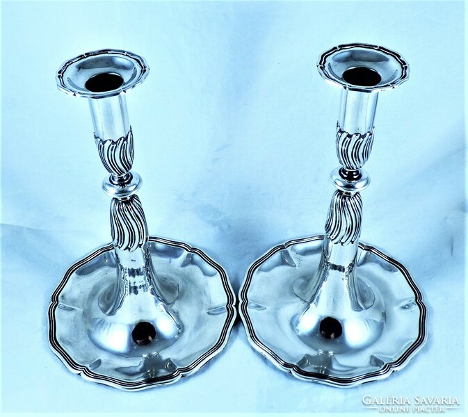 A special pair of antique silver candlesticks, 1909!!!