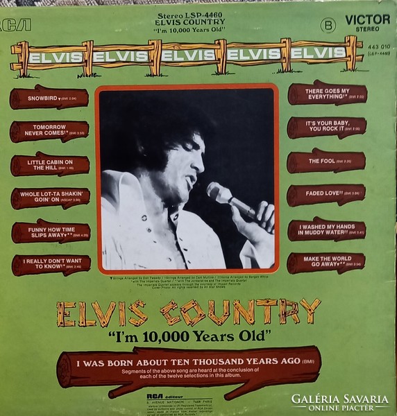 " ELVIS COUNTRY"  LP
