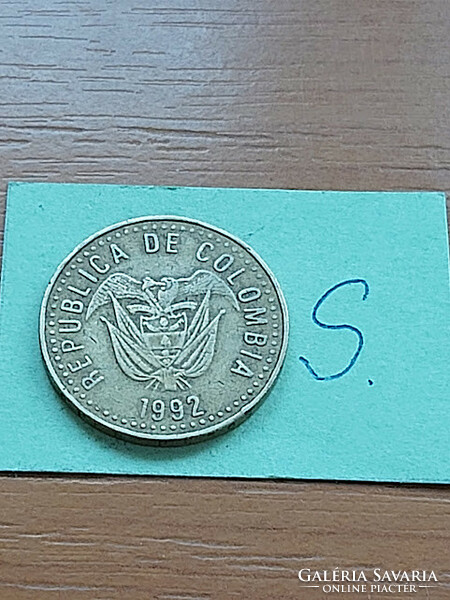 Colombia colombia 100 pesos 1992 brass #s