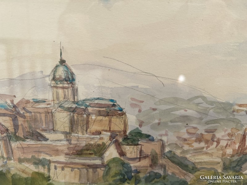 View of Budapest by Zoltán Vida (1926).
