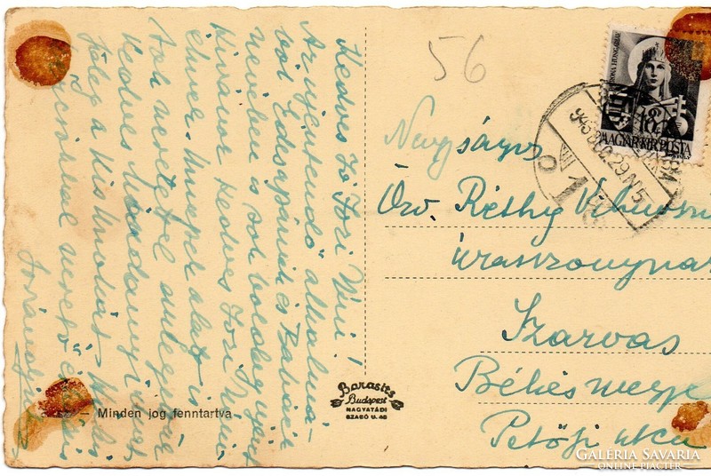 C - 248 running postcards Békéscsaba - Pályudvar 1943 (barasits photo)