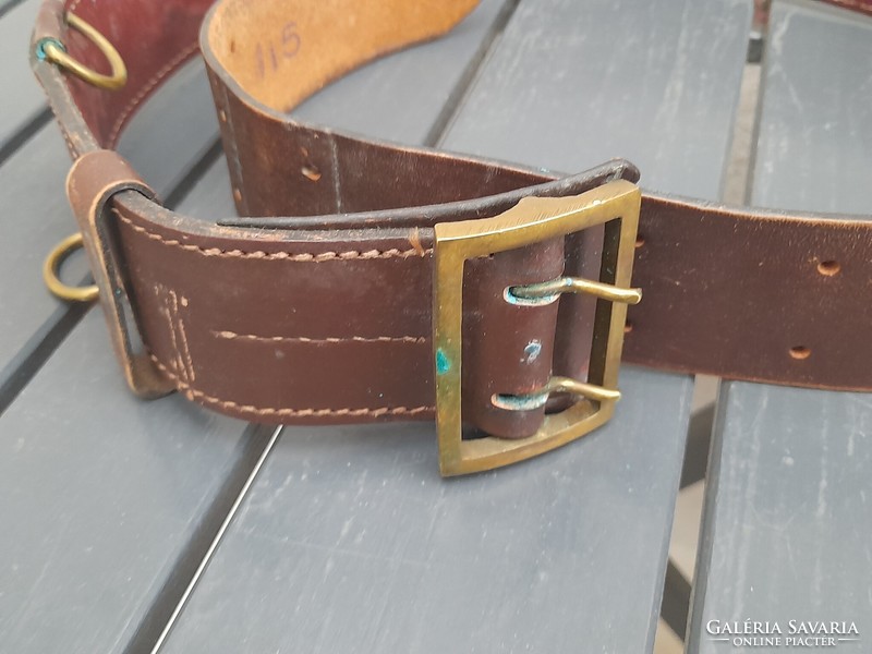 Old military full leather belt