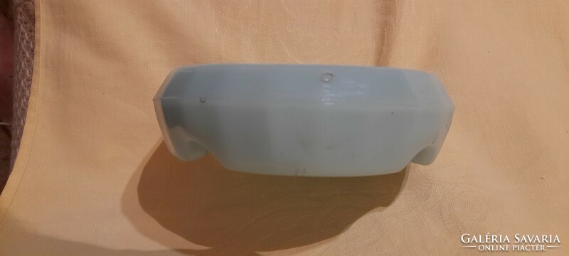 Retro ashtray opal glass jade effect 14x4cm