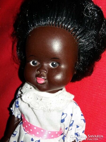 1959. Vintage aradeanca rubber plantable very rare Negro toy doll 28 cm as shown
