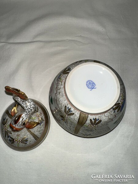 Herend support with oriental pattern dolphins