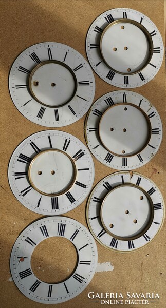 Wall clock porcelain dials