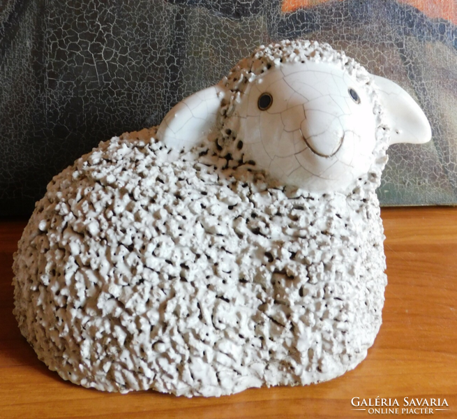 Kerámia bárány figura