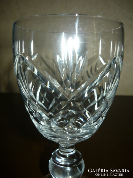 Antique crystal wine glasses