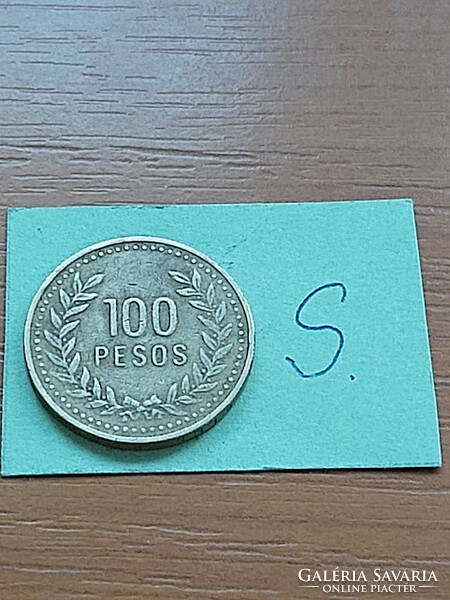 Colombia colombia 100 pesos 1992 brass #s